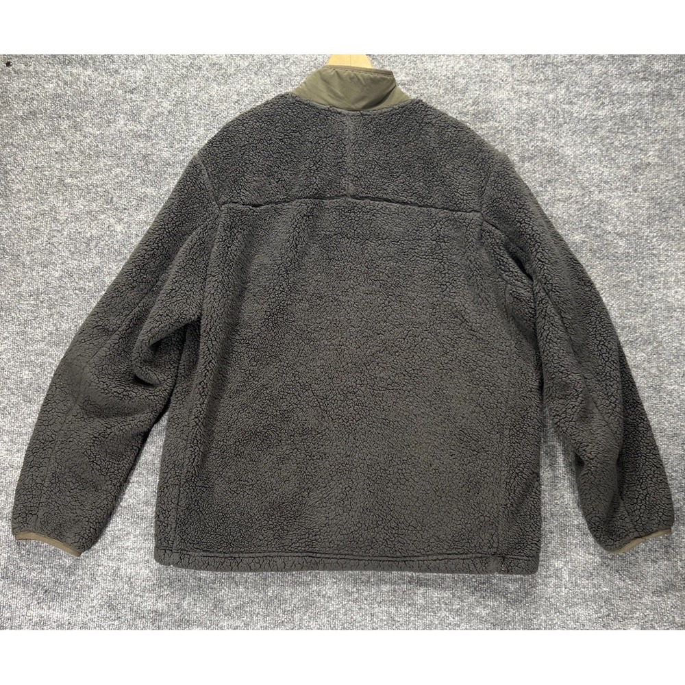 The North Face Campshire Jacket Men's XL Sherpa Fleece Full Zip High Pile Olive - Picture 2 of 16